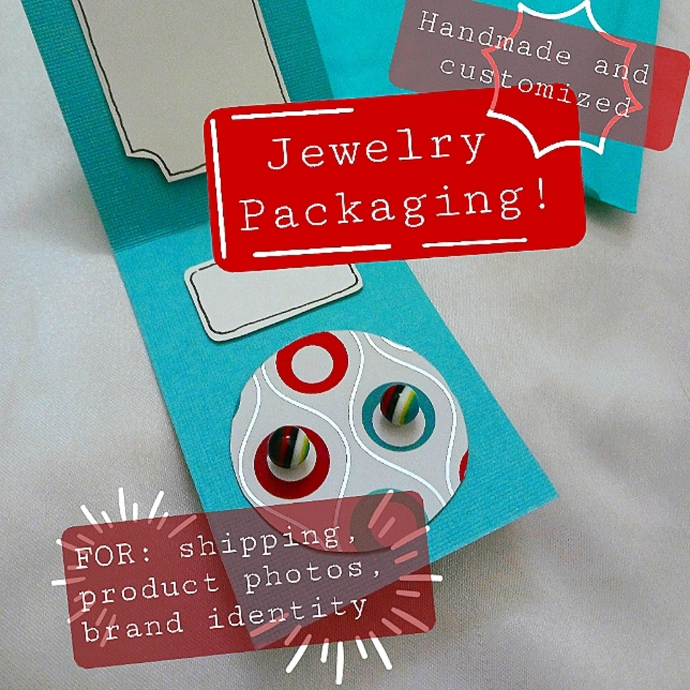Handmade, Fully Customizable, Jewelry Packaging for Shipping and Display!